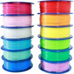 PLA 3D Printer Filament – 12 Spools Pack