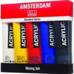 Amsterdam Acrylic Standard Series Paint Set 5x120ml Mixing