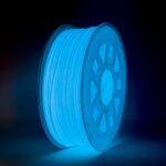 Gizmo Dorks Low Odor ABS 3D Printer Filament 1.75mm 1kg, Glow in The Dark Blue