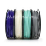 Gizmo Dorks – 4 Color Pack ABS Filament Bundle (White, Teal, Purple, Gray)