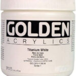 Acrylic – Golden Heavy Body Acrylics Titanium White 16oz jar