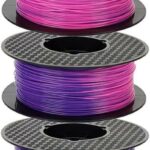 Purple Blue to Pink Color Change PLA Filament 3D Printer Filament Color Changing with Temperature 1.75 mm 1KG 2.2LBS…