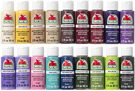 Acrylic Paint Set, Abeier 24 Colors (60ml, 2oz) with 3 Craft Paint Brushes,  Rich Pigments Non-Toxic for Kids Adults Beginners Students, Painting on  Canvas Stone Wood Fabric Rocks Ceramic 