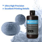 ANYCUBIC 3D Printer Resin, 405nm SLA UV-Curing Resin with High Precision and Quick Curing & Excellent Fluidity for LCD…