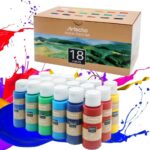 Acrylic Paint Set, 24 Large Tubes (37 mL, 1.25 oz) ColorByFeliks Professional Art Supplies for Painting and Crafts, Rich Pigments and Vivid Colors. Free Color Mixing Ebook
