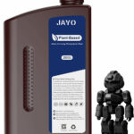 JAYO Resina de impresora 3D con bajo olor y seguridad, 4.4 lbs de resina rápida UV a base de plantas de 405 nm con baja contracción y alta precisión para impresoras 3D 2K 4K 6K 8K LCD/DLP/SLA (negro 70.55 oz)