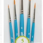 Princeton Select Artiste, Series 3750, Paint Brush for Acrylic, Watercolor and Oil, Set of 5