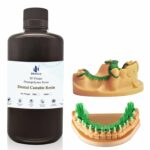 Jamghe Dental Castable Resin UV Photopolymer Resin 405nm Ultra Low Shrinkage, Easy Casting for Dental implant…