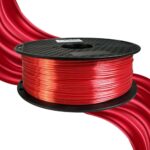 Silk Red PLA Filament 1.75 mm 3D Printer Filament 1KG 2.2LBS Spool 3D Printing Materials Shiny Silky PLA CC3D Metaillic…