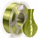 Shiny Silk PLA Bronze Filament 1.75mm 3D Printer Filament 1KG (2.2LBS) Printing Materials Silky Shiny Metallic Metal…