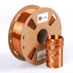 KYUUBI Silk Copper 3D Printer Filament PLA 1.75 mm 1 KG (2.2 LBS) Shine Silky Shiny Copper Like PLA