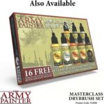 The Army Painter Masterclass: Drybrush Set – Hobby Brush Set with Brushes in Three Sizes for Advanced and Professional Techniques for Tabletop Roleplaying, Boardgames, and Wargames Miniature Painting