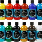 Mont Marte Signature Acrylic Color Paint Set, 12 x 16.9oz (500ml), Semi-Matte Finish, 12 Vibrant Colors, Suitable for Canvas, Wood, Fabric, Leather, Cardboard, Paper, MDF and Crafts