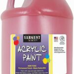Sargent Art Half Gallon Acrylic Paint Red, (64-Ounce, 1/2 Gallon) 22-2720