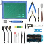 45 Pieces 3D Printer Tools Kit, YEETIN 3D Printing Accessory Includes Deburring Tool, Digital Caliper, Art Knife Set, Tube Cutter, Storage Bag Suitable for 3D Print Removing, Cleaning, Finishing