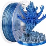 Amolen – Silk Silver and Shiny Blue PLA Filament