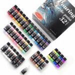 Acrylic Pouring Paint of 36 Bottles (2 oz/60ml) ,32 Assorted Colors Set to Pre-Mixed High Flow Acrylic Paint Pouring Supplies for Canvas Glass Paper Wood Tile and Stones, Complete Paint Pouring Kit