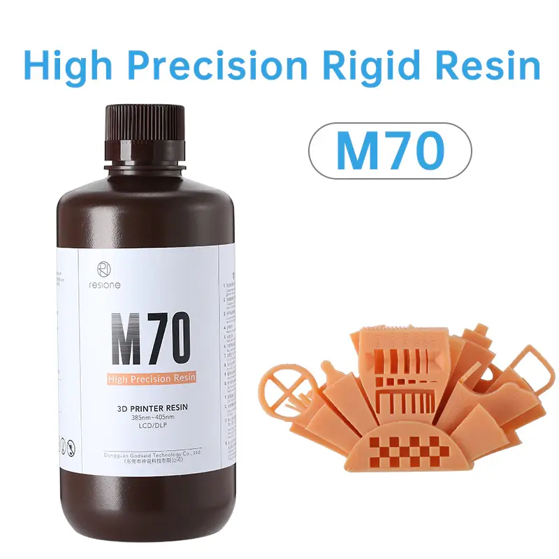RESIONE 3D Printer Resin, M70 405nm UV-Curing Resin Rigid Standard Photopolymer Resin with High Precision and Low Odor…