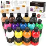 14 Colors 8.45oz Acrylic Pour Paint Supplies Kit