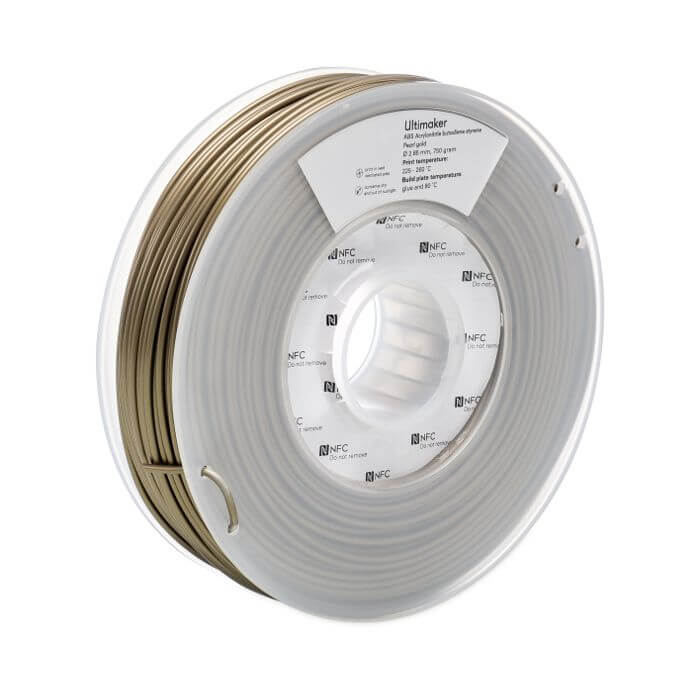 Ultimaker 3 NFC ABS Filament – Pearl Gold
