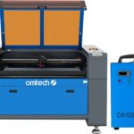 OMTech 80W CO2 Laser Engraver and Cutter, 24×35 Inch Laser Engraving Cutting Etching Machine with Water Chiller Red Dot Pointer Autofocus Auto Lift Workbed Ruida Controls More for Home Office DIY