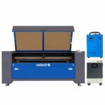OMTech 150W CO2 Laser Engraver, 150W Laser Cutter with Water Chiller, 40×63 Laser Engraving Cutting Machine with 4 Way Pass Through Ruida Controller Autolift Autofocus Air Assist for Wood Acrylic More