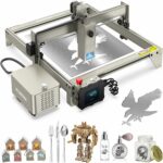 ATOMSTACK S20 PRO Laser Engraver with Air Assist Kits, 130W Laser Engraving Cutting Machine, 20W Optical Power 0.08 * 0.1mm Compressed Spot Laser Cutter for Metal, Offline Engraving (S20 Pro Engraver)