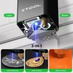 xTool M1 5w Compact 3-in-1 Laser Engraver & Die Cutting Machine with Material Box, Higher Accuracy & Smarter 16MP Auto-Focus, Create Customized Wood/Metal/Paper/Acrylic/Iron-on/Vinyl, Home Decor