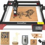 LE400PRO Laser Engraver, 50W High Accuracy Laser Engraving Machine with 400x400mm Large Working Area, 5.5-6W Laser Power Engraver and Cutter for Wood, Metal, Acrylic, Leather