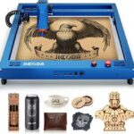 40W Laser Engraver, JICCODA L1 5W Output High Accuracy 0.05mm Compressed Spot Laser Cutter and Engraving Machine Mini CNC Machine with 5.0 Bluetooth Technology Laser Engraver for Wood and Metal