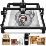 20W Laser Engraver, MYSWEETY Laser Engraving Machine for Wood and Metal with 420 * 400mm Working Area, 5W Output Power Laser Engraver, Compressed Spot CNC Acrylic Leather Cutting