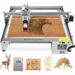 HORZPIL LC400 Pro Laser Engraver, 40W High Accuracy Laser Cutter and Engraver Machine, 400x400mm Large Working Area, 5.5W Compressed Spot Laser Marking for Wood, Metal, Acrylic, Leather